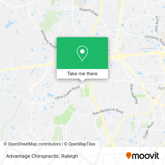 Advantage Chiropractic map