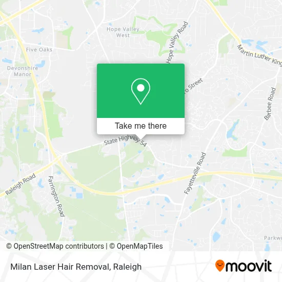 Milan Laser Hair Removal map
