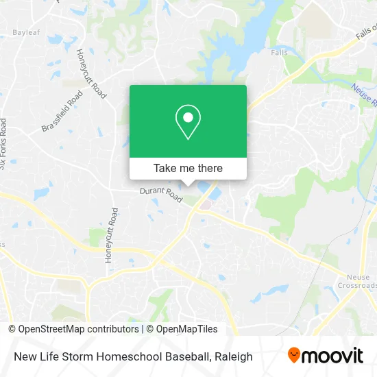 New Life Storm Homeschool Baseball map