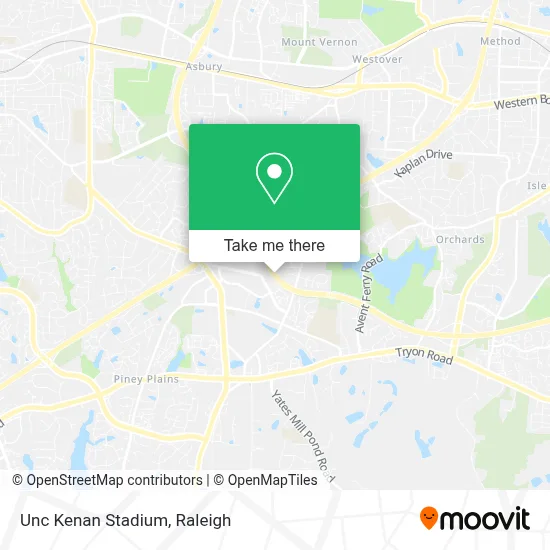 Unc Kenan Stadium map