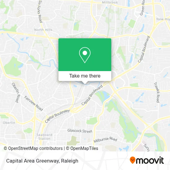 Capital Area Greenway map