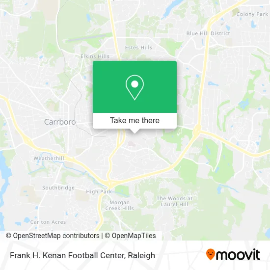 Frank H. Kenan Football Center map