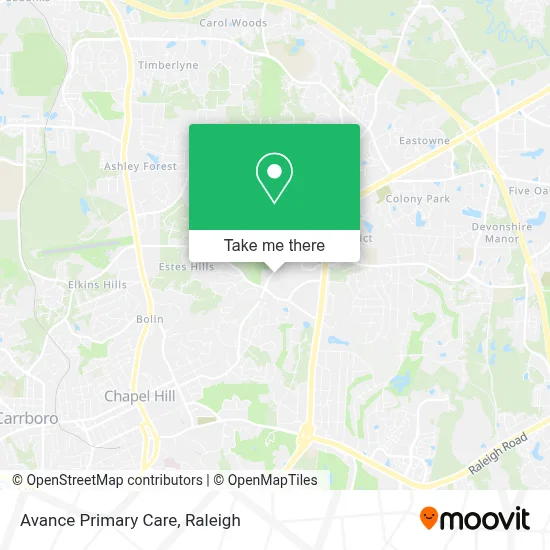 Avance Primary Care map