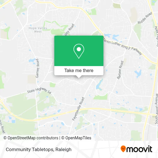 Community Tabletops map