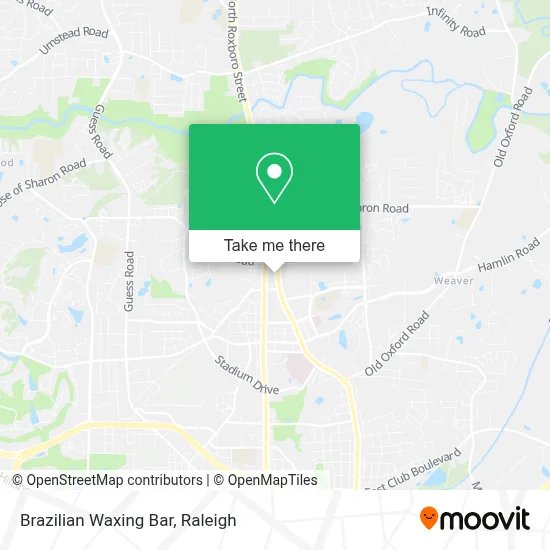 Brazilian Waxing Bar map