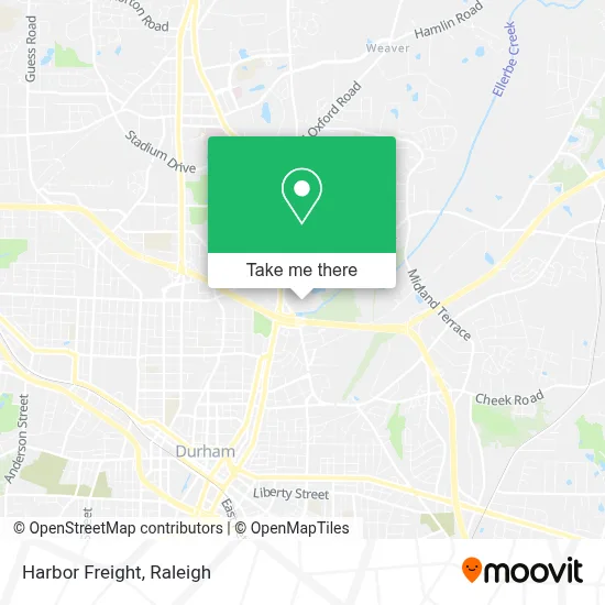 Harbor Freight map