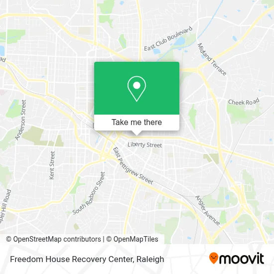 Freedom House Recovery Center map