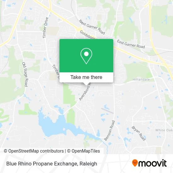 Blue Rhino Propane Exchange map