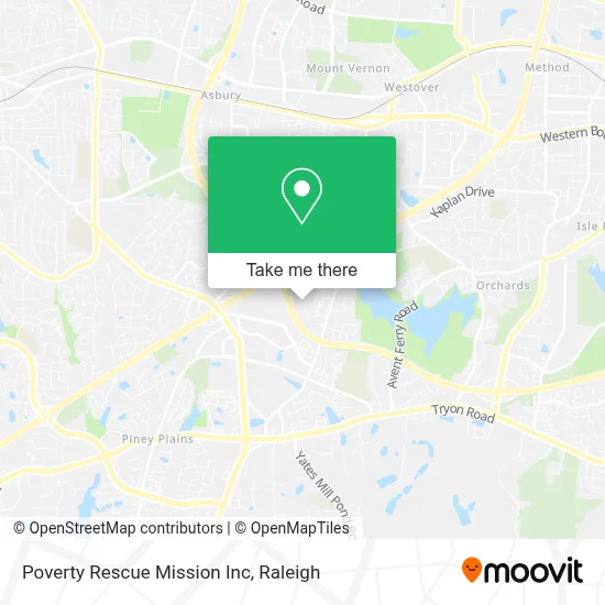 Poverty Rescue Mission Inc map