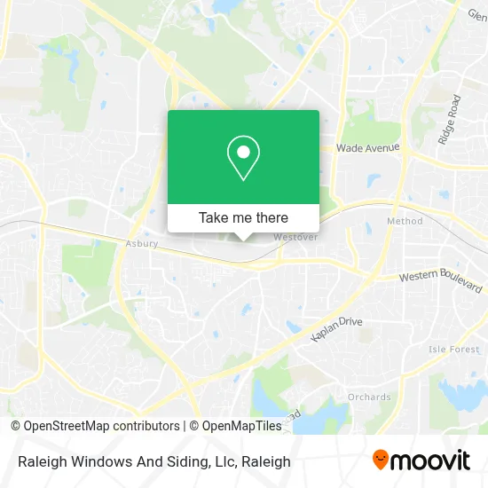 Raleigh Windows And Siding, Llc map