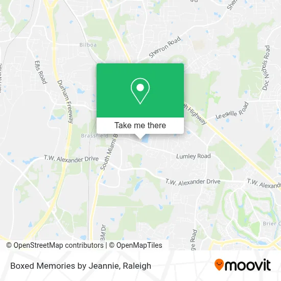 Boxed Memories by Jeannie map