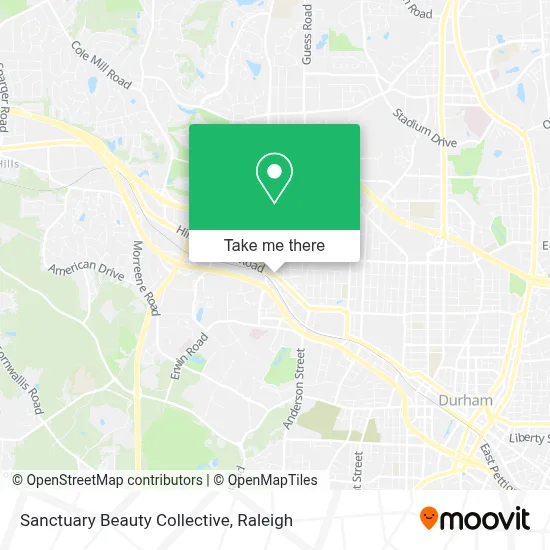 Sanctuary Beauty Collective map