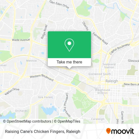 Raising Cane's Chicken Fingers map