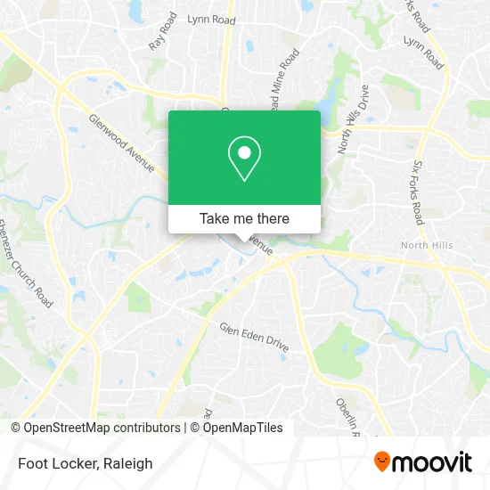 Foot Locker map