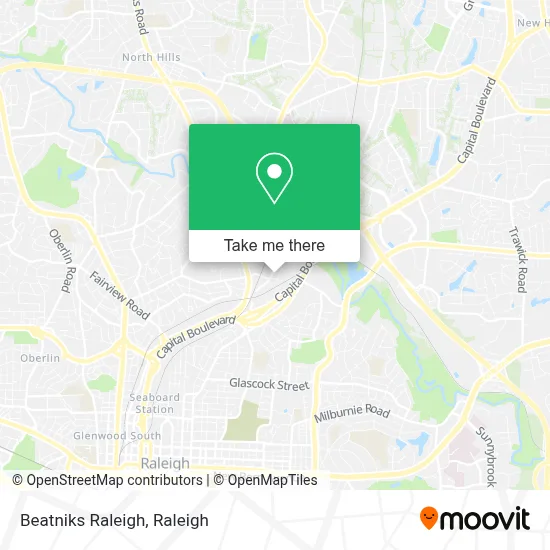 Beatniks Raleigh map