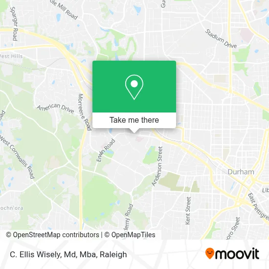 C. Ellis Wisely, Md, Mba map
