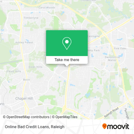 Online Bad Credit Loans map