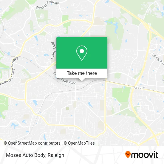 Moses Auto Body map