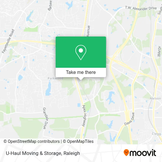 U-Haul Moving & Storage map