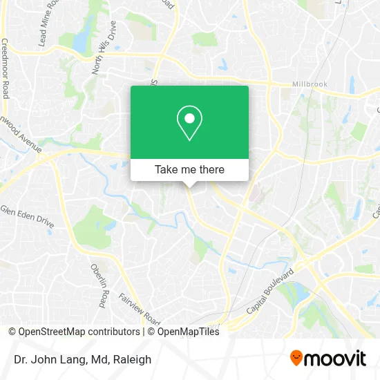 Dr. John Lang, Md map