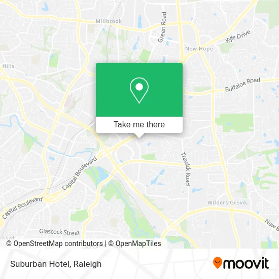 Suburban Hotel map