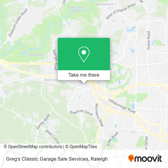 Greg's Classic Garage Sale Services map