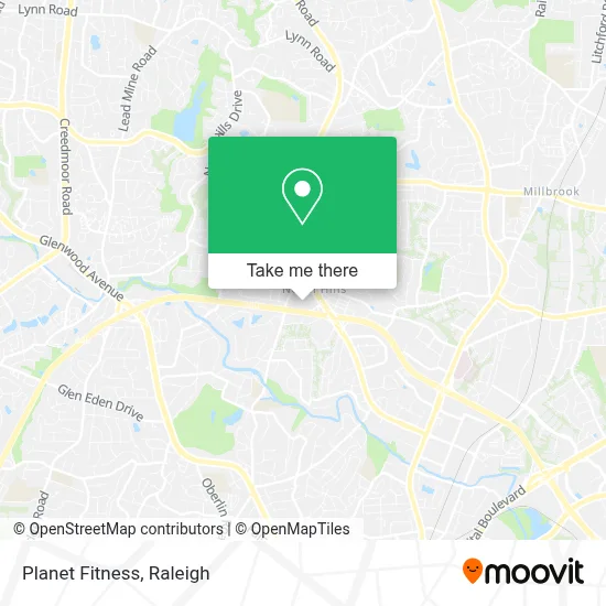 Planet Fitness map