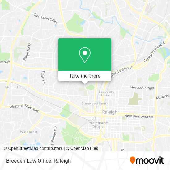 Breeden Law Office map