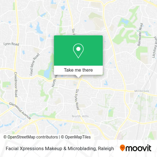 Facial Xpressions Makeup & Microblading map