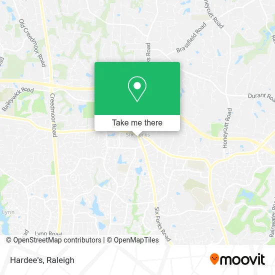 Hardee's map