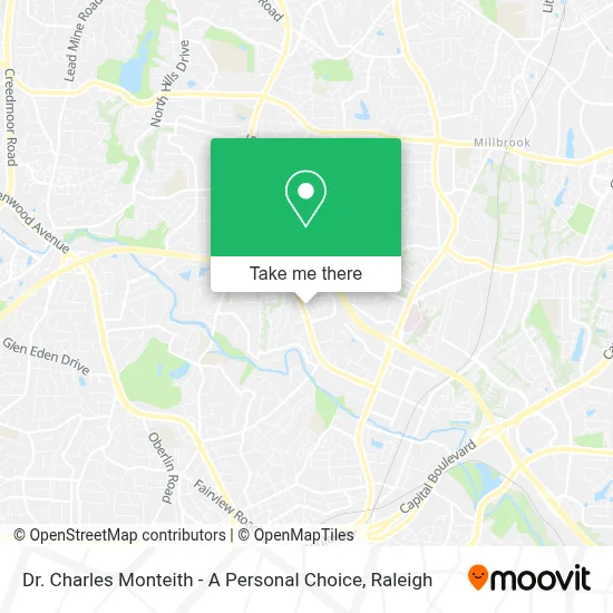 Dr. Charles Monteith - A Personal Choice map