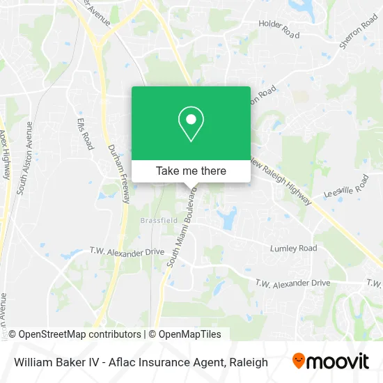 William Baker IV - Aflac Insurance Agent map