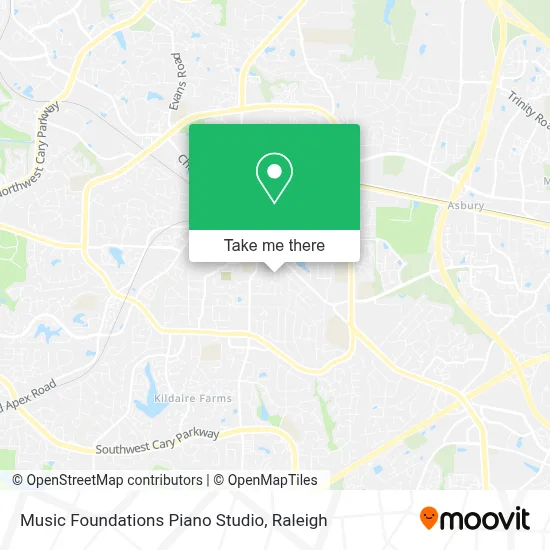 Music Foundations Piano Studio map
