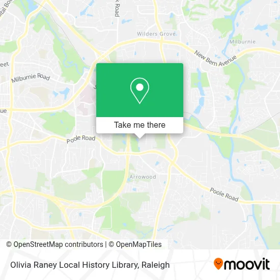 Olivia Raney Local History Library map