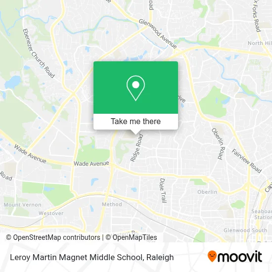 Leroy Martin Magnet Middle School map