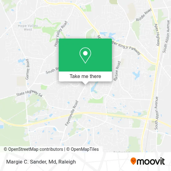 Margie C. Sander, Md map