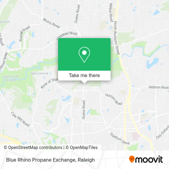 Blue Rhino Propane Exchange map
