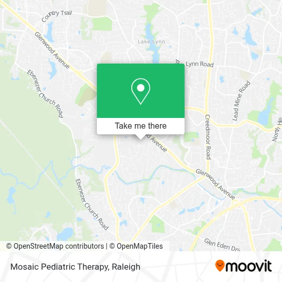 Mosaic Pediatric Therapy map