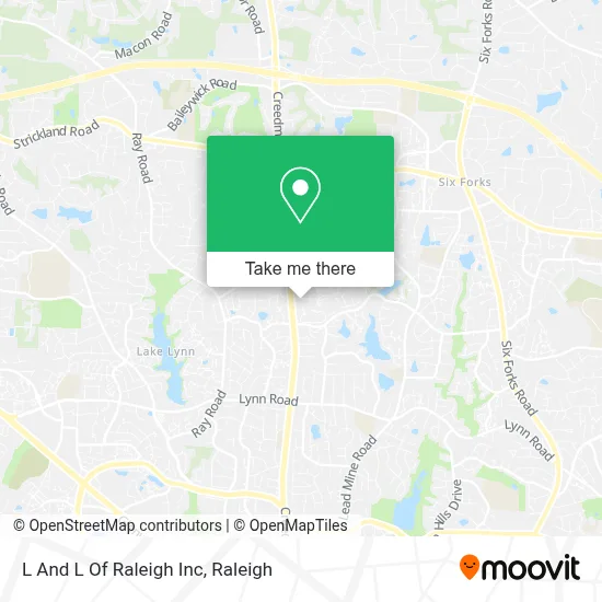 L And L Of Raleigh Inc map