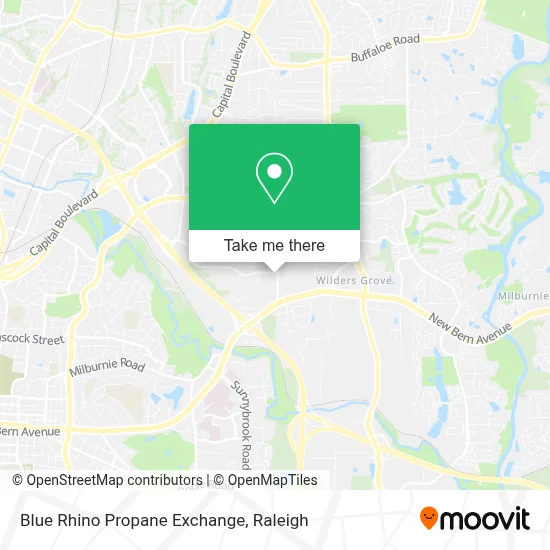 Blue Rhino Propane Exchange map