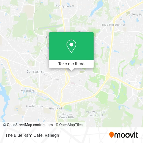The Blue Ram Cafe map