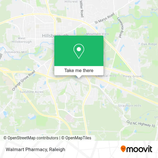Walmart Pharmacy map
