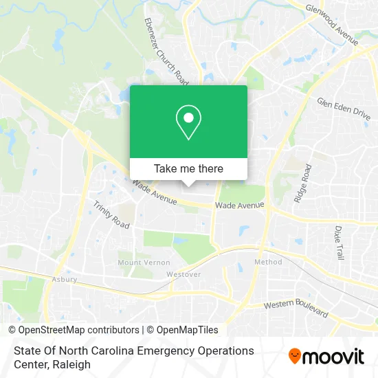 State Of North Carolina Emergency Operations Center map