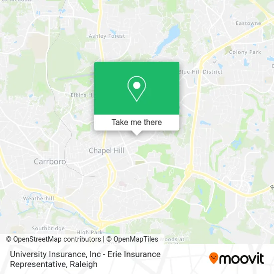 University Insurance, Inc - Erie Insurance Representative map