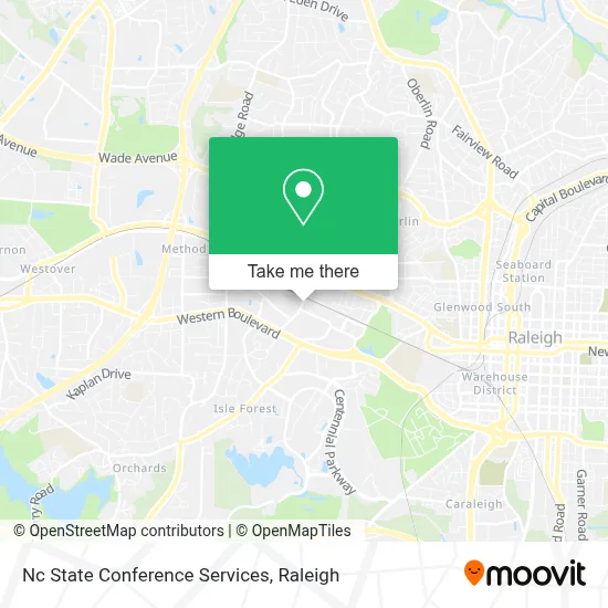Nc State Conference Services map