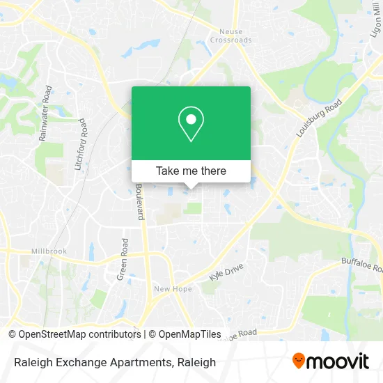 Raleigh Exchange Apartments map