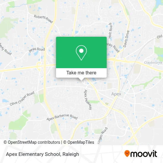 Apex Elementary School map