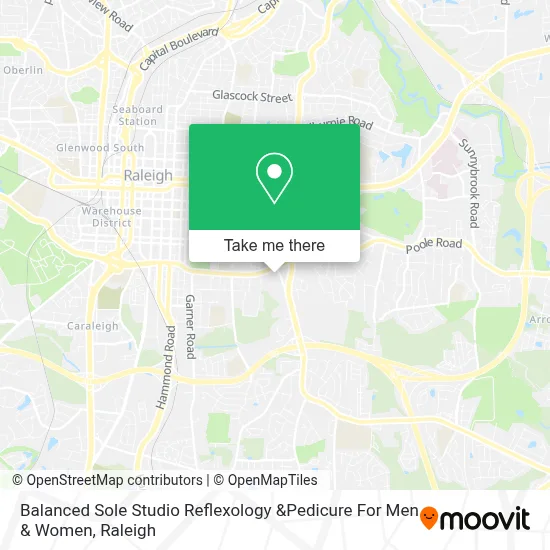 Balanced Sole Studio Reflexology &Pedicure For Men & Women map