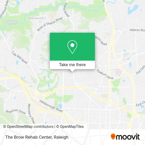 The Brow Rehab Center map
