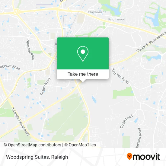 Woodspring Suites map